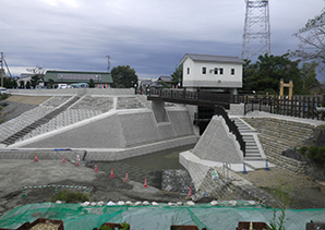 犀川遊水地新堀川樋管改築工事
