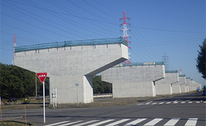 軟弱層埋立地区間「名古屋第二環状自動車道 飛島木場高架橋（下部工）工事」