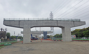 軟弱層埋立地区間「名古屋第二環状自動車道 飛島木場高架橋（下部工）工事」