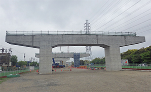 軟弱層埋立地区間「名古屋第二環状自動車道 飛島木場高架橋(下部工)工事」