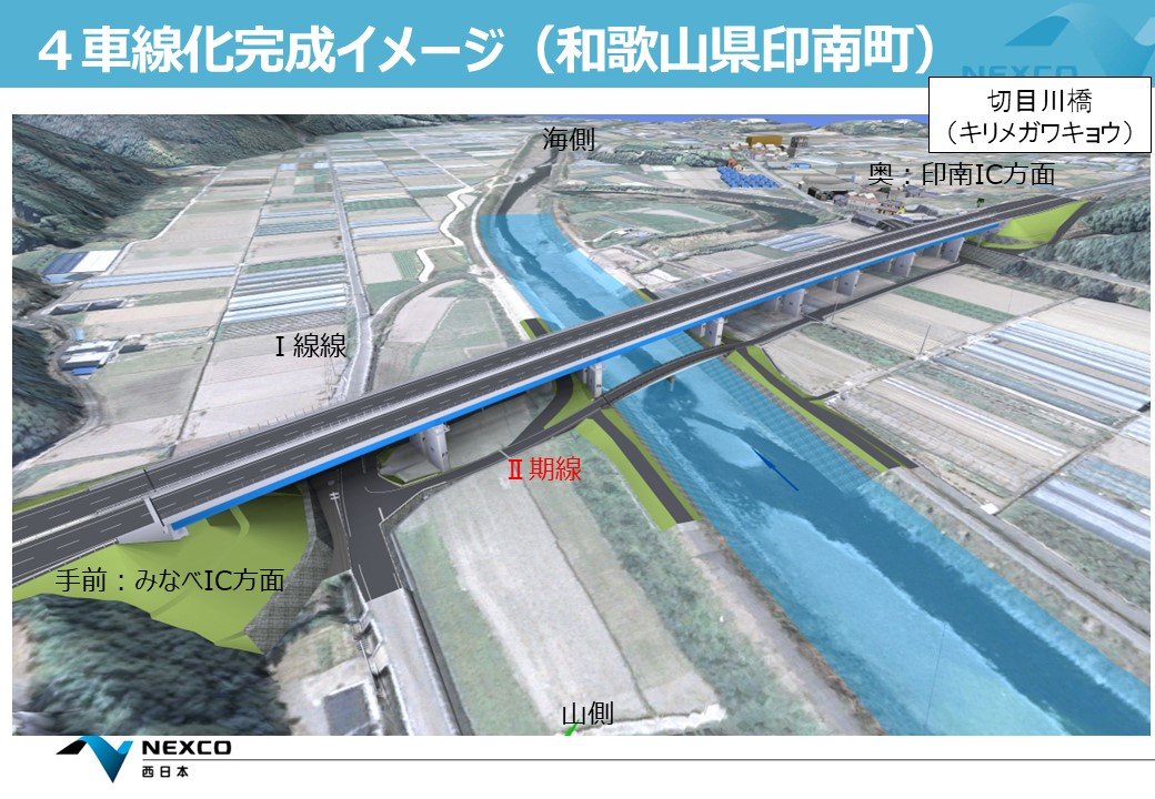 「阪和自動車道　印南ＩＣ～南紀田辺ＩＣ間４車線化事業」の着工式が開かれました。