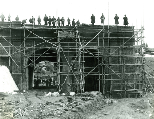 薬水拱橋 施工当時の様子（1911～1912年）